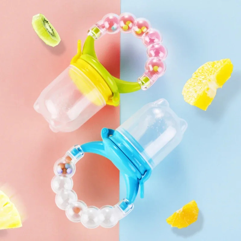 Baby Food Vegetables - ベビーフードニブラー授乳スプーンベルリングジュース抽出器おしゃぶり噛むシリコンガム果物野菜噛むおしゃぶり補助ボトル