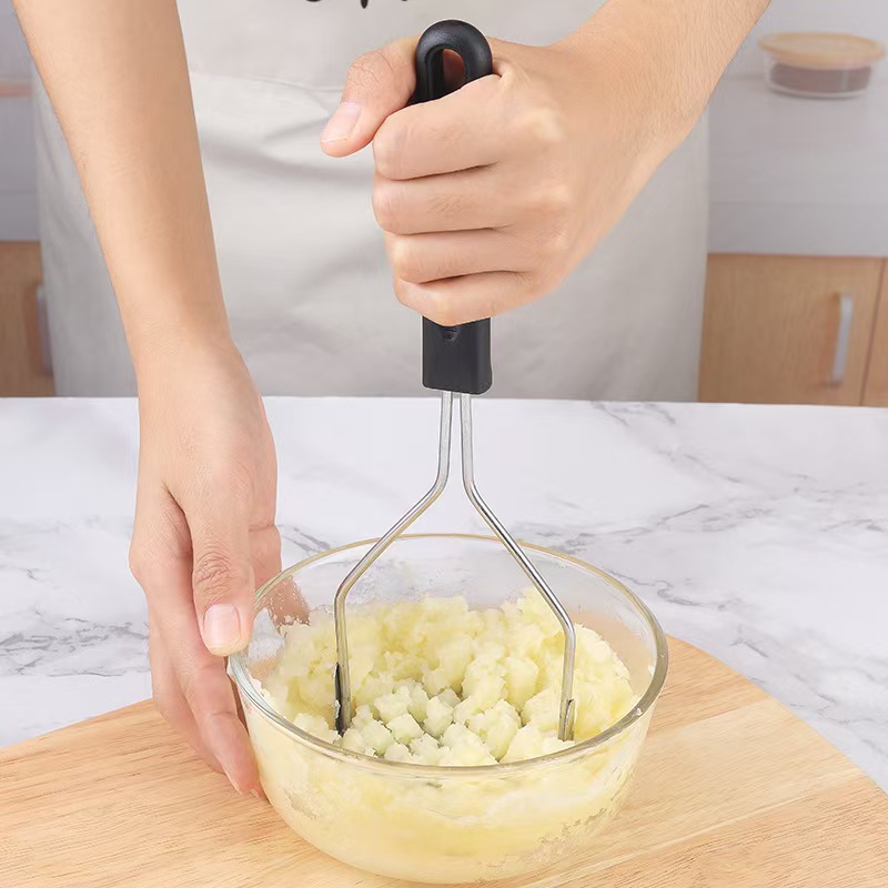 Baby Food Vegetables - ステンレス製ポテトプッシャー、家庭用卵・ベビーフードツール、マッシャー、ポテトマッシャー、手動マッシュクラッシャー、キッチンガジェット