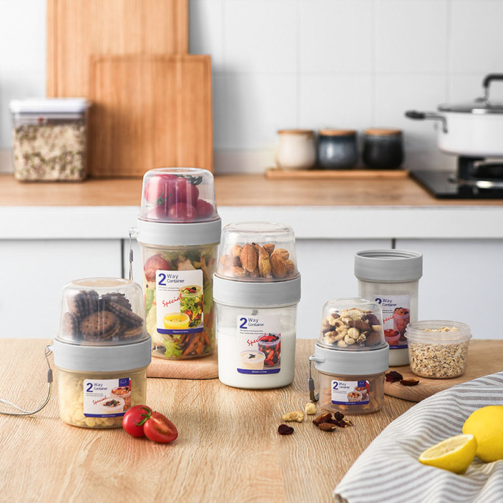携帯用二重構造の食品保存ボックス、密閉容器、フルーツサラダ、 - Baby Food Jars With Lids のレビューと価格