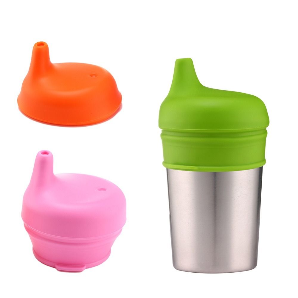 赤ちゃん用シリコンシッピーカップの蓋、カラフルで伸縮性のある - Baby Food Jars With Lids のレビューと価格