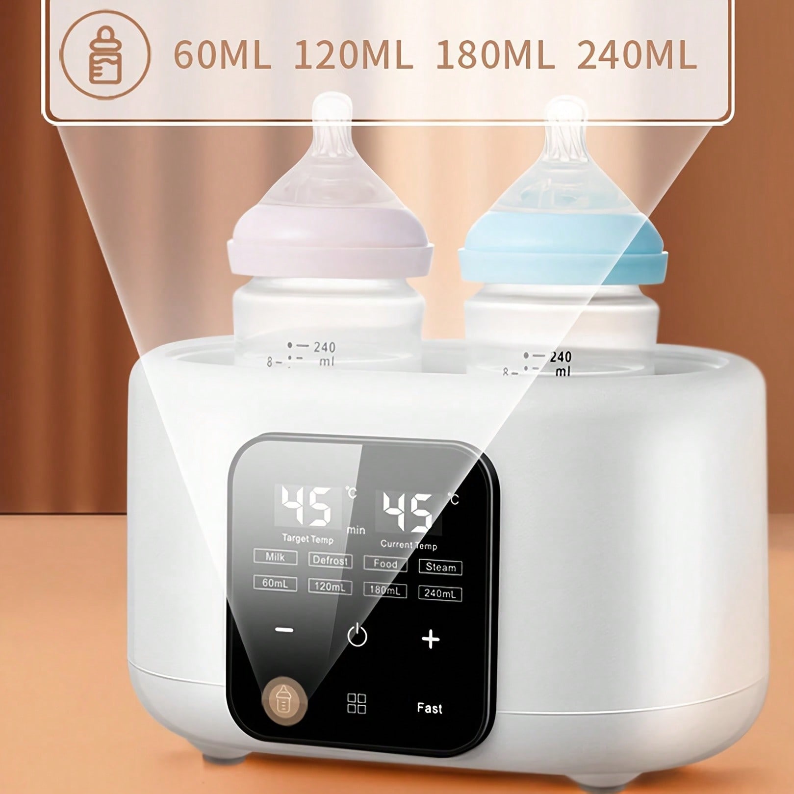 6-in-1 高速哺乳瓶ウォーマー - タイマー機能付き／温 - Baby Food Warmer のレビューと価格