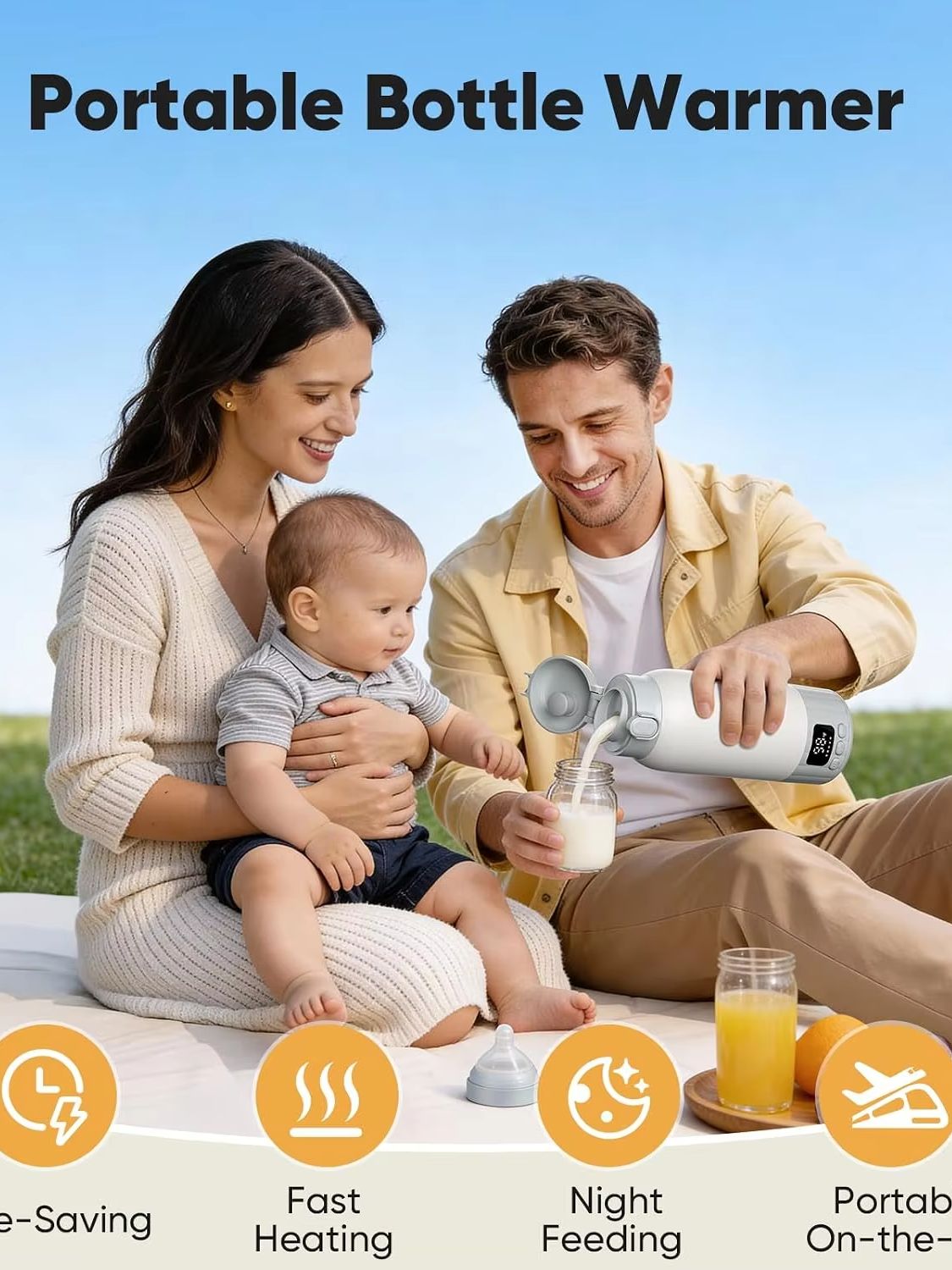 ポータブル哺乳瓶ウォーマー、17オンスの大容量で、母乳やミル - Baby Food Warmer のレビューと価格