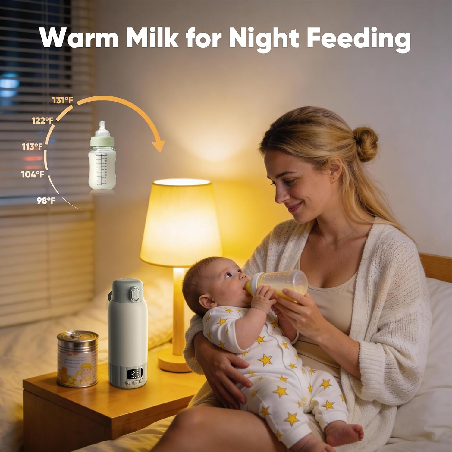 ポータブル哺乳瓶ウォーマー、17オンスの大容量で、母乳やミル - Baby Food Warmer のレビューと価格