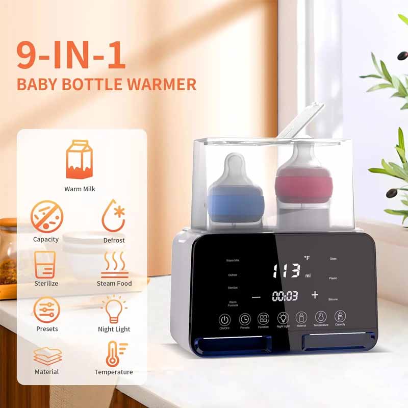 哺乳瓶ウォーマー滅菌器多機能高速ミルクボトルウォーマータイマ - Baby Food Warmer のレビューと価格