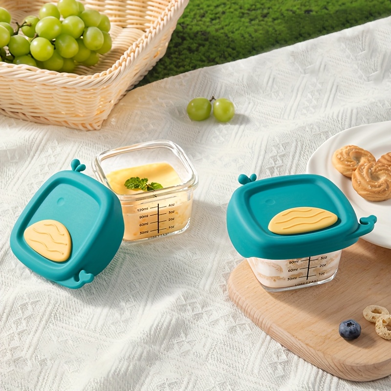 120/180ml ガラス製ベビーフード容器 目盛り付き シ - Baby Food Jars With Lids のレビューと価格