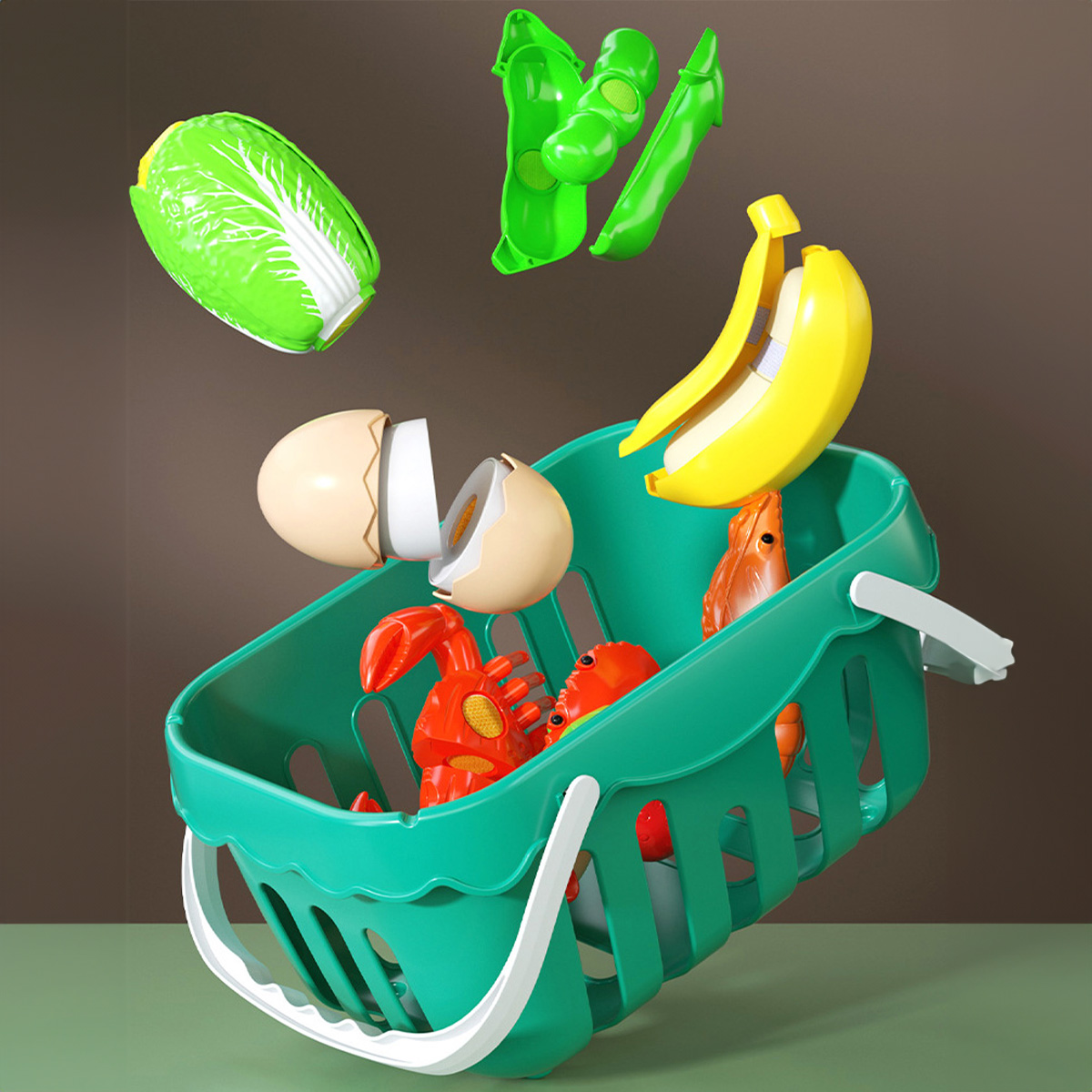 子供のためのキッチンおもちゃ,果物,野菜,ファーストフード, - Baby Food Vegetables のレビューと価格