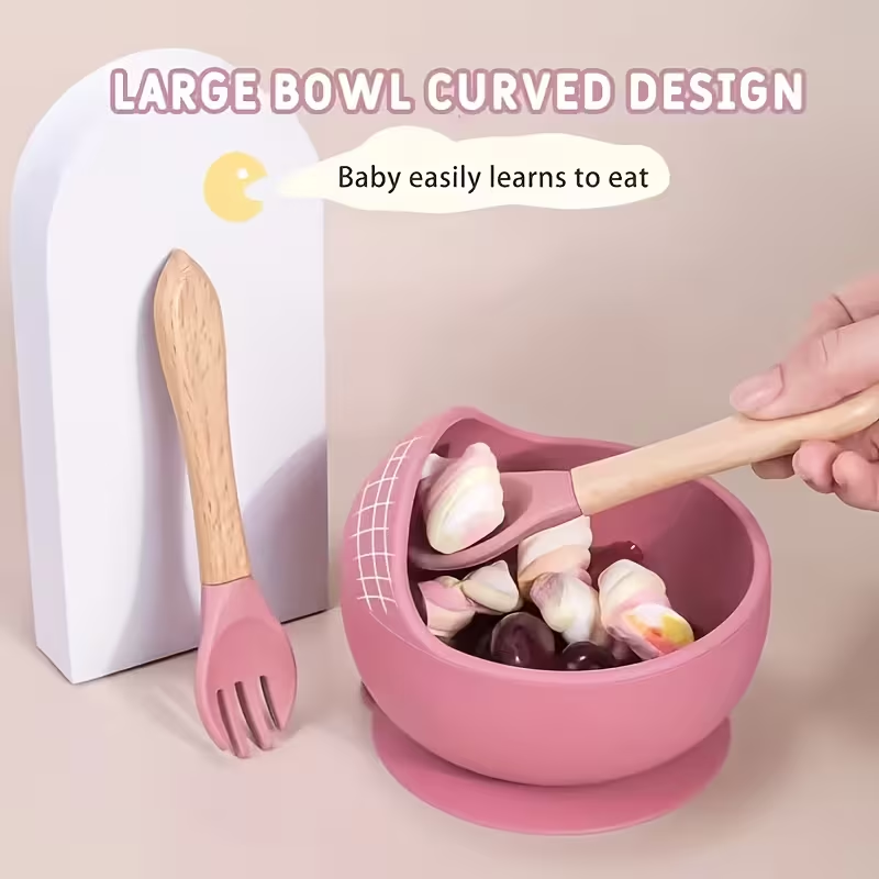 9点セットのシリコン製ベビー食器セット - 柔らかい素材で、 - Baby Food Menu のレビューと価格