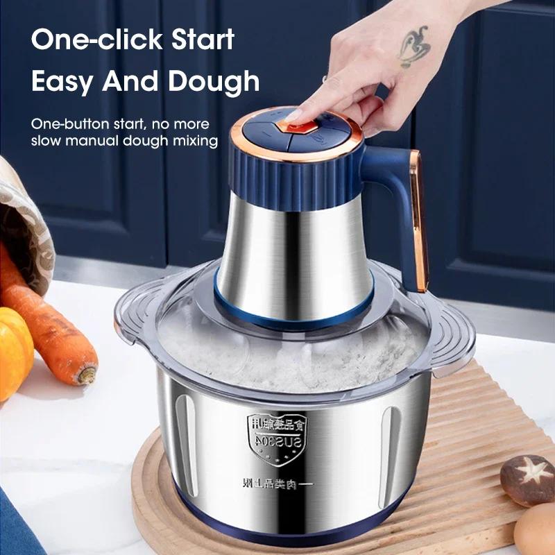 5L電動ミートグラインダー、304ステンレス鋼フードクラッシ - Baby Food Vegetables のレビューと価格
